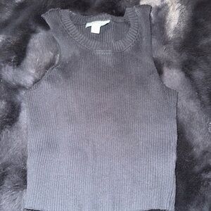 Topshop Ribbed Knit Top